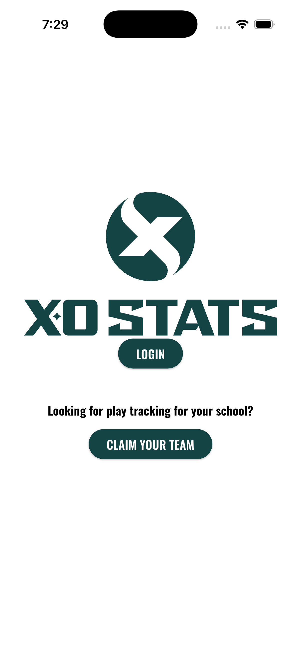 XO Stats on iPhone