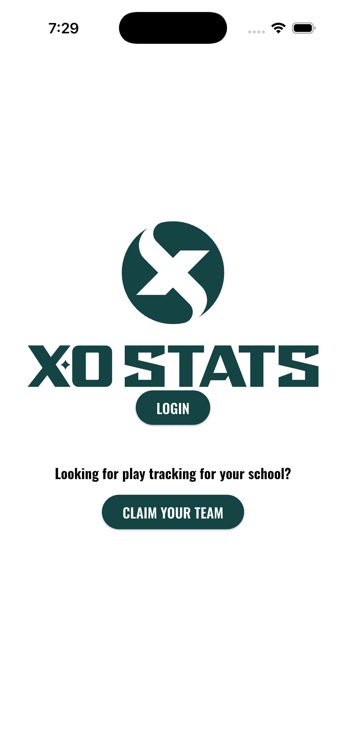 XO Stats on iPhone